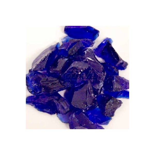 Hiland Hiland Fire Glass RGLASS-CB 1/2" to 1" Dia. Recycled Cobalt Blue 10 Lbs RGLASS-CB - main